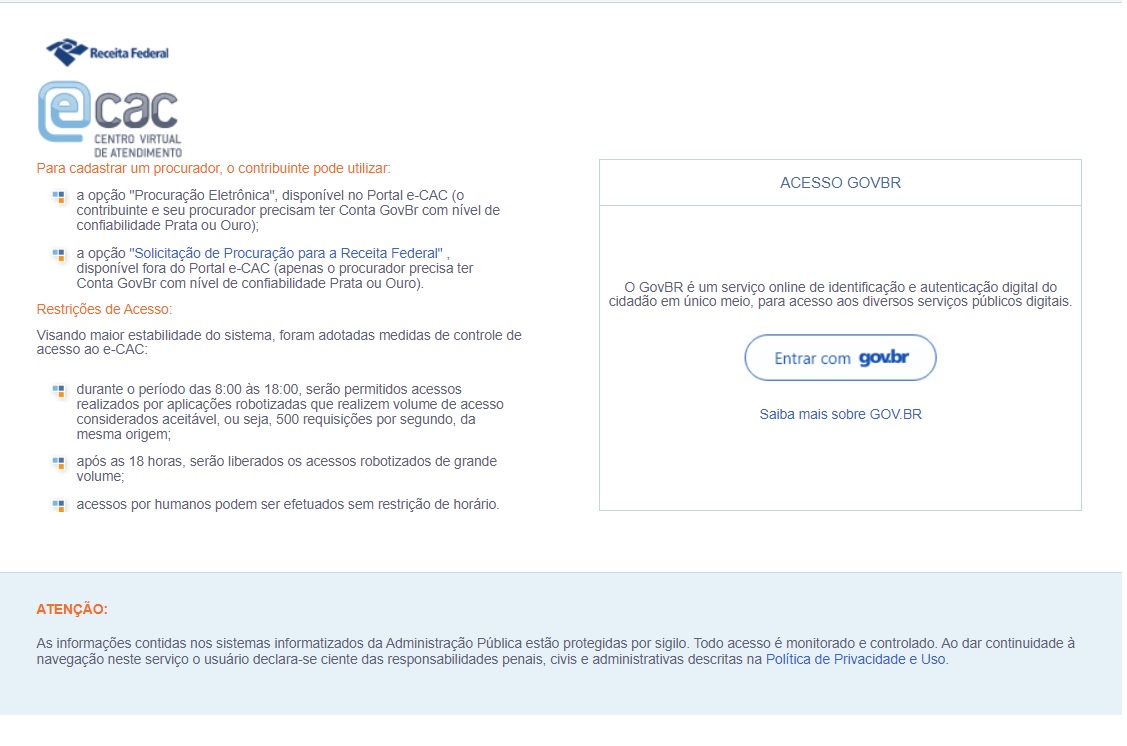 Pagina E-cac