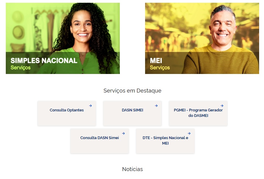 Pagina Simples nacional