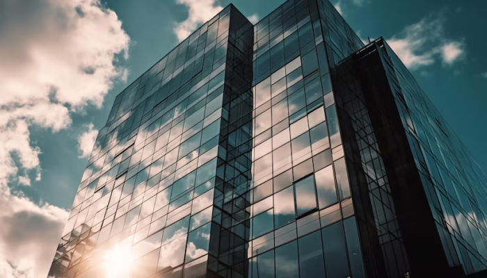 Foto de predio espelhado